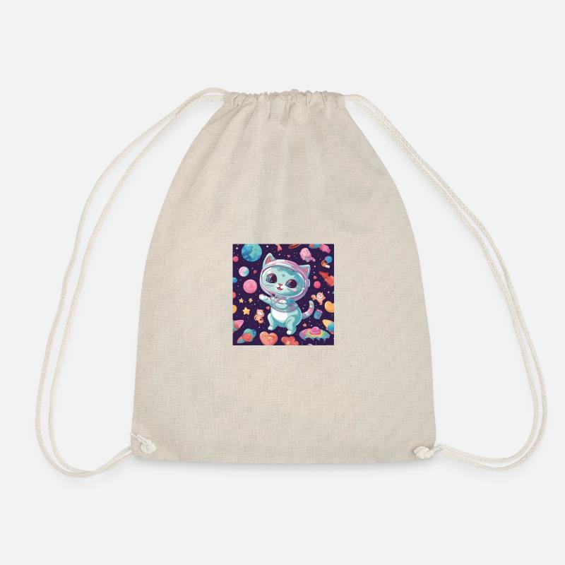 Cat in Space Vol.7 - Drawstring Bag - nature