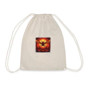 kindness funny bee keeper queen quote fun - Drawstring Bag - nature - Front