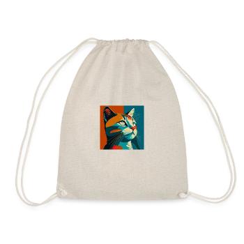 modern portrait of a cat copy - Sac de sport léger - nature - Devant