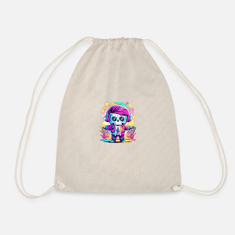 Punk Rock Halloween - Drawstring Bag - nature