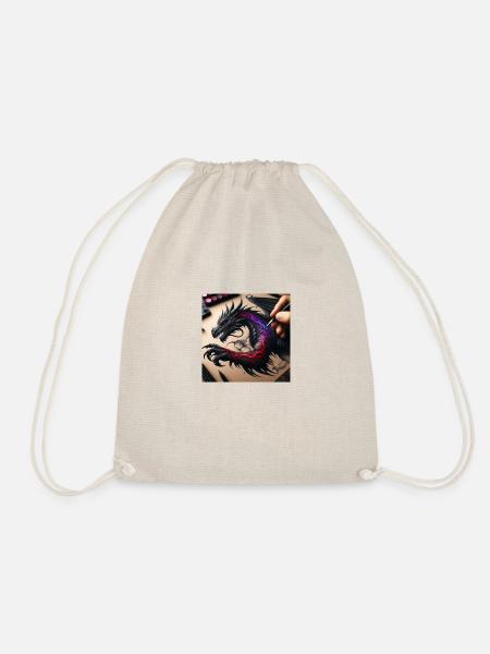 Dragon BIRTHMARK - Drawstring Bag - nature