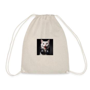 Musik Katze 4 - Turnbeutel - Natur - Vorne