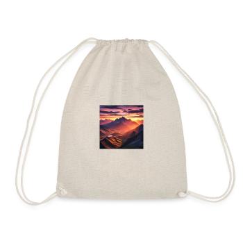 une montagne au coucher du soleil - Sac de sport léger - nature - Devant