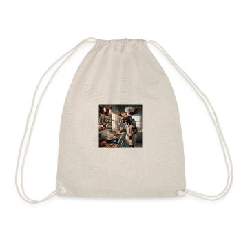 Moose steak - Drawstring Bag - nature - Front