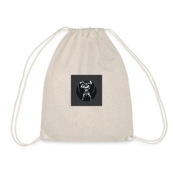 Geometric logo high contrast intense dramatic - Drawstring Bag - nature - Front