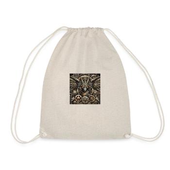 Steampunk Dragon Lord - Drawstring Bag - nature - Front