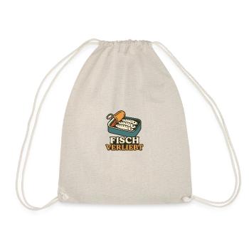 FISCH VERLIEBT - Turnbeutel - Natur - Vorne