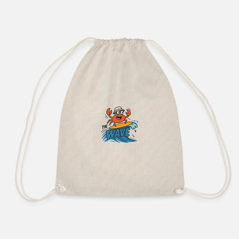 Surfer crab - Drawstring Bag - nature
