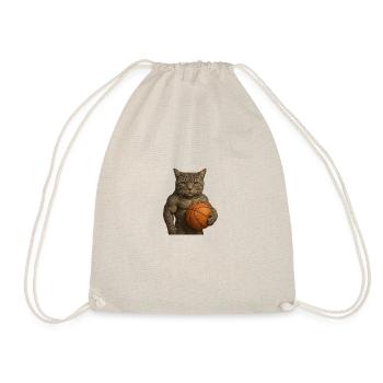 Chat de basket-ball – Sportif, fort et élégant - Sac de sport léger - nature - Devant
