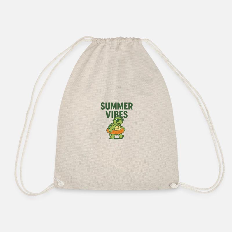 Summer Turtel - Turnbeutel - Natur