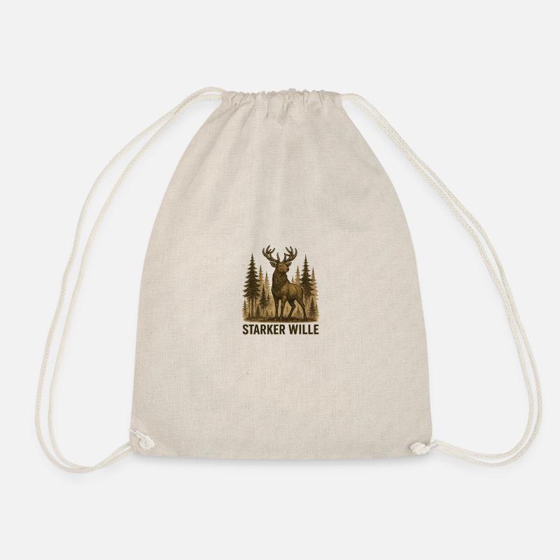 Strong will - Drawstring Bag - nature