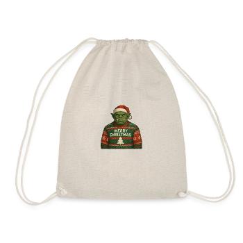Orc Christmas - Drawstring Bag - nature - Front