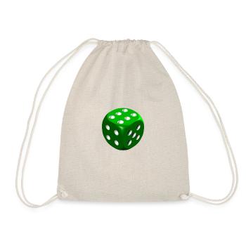 Green die 4 5 6 - Drawstring Bag - nature - Front