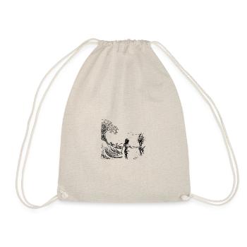 Vague plage filles - Sac de sport léger - nature - Devant
