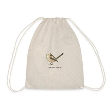 Long-tailed - Vintage Illustration - Drawstring Bag - nature - Front