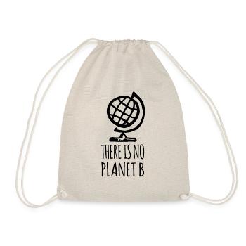 There is no Planet B - Globus - Turnbeutel - Natur - Vorne