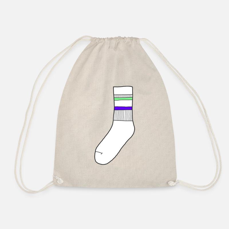 Socke - Turnbeutel - Natur