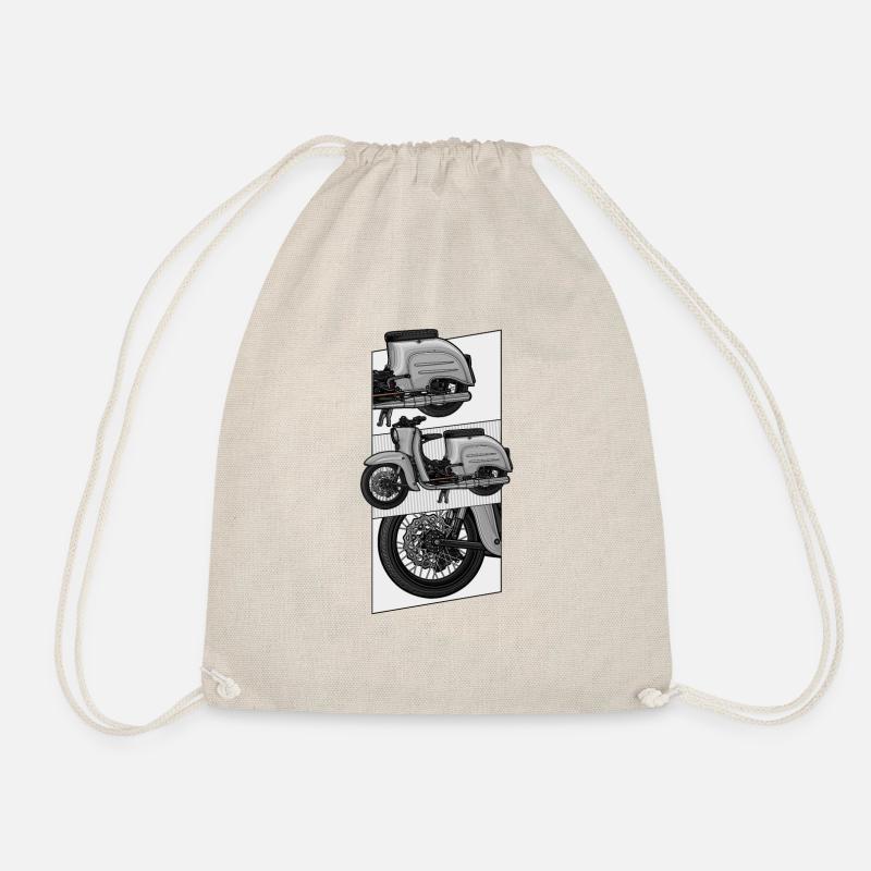 Schwalbe (grau) // Illustration - Turnbeutel - Natur