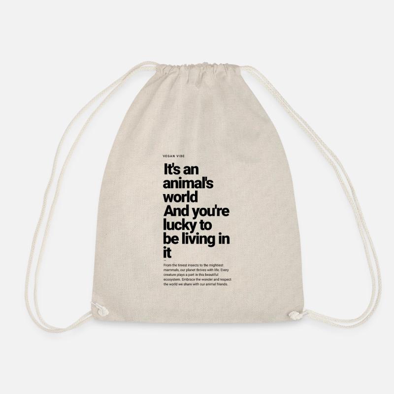 animals world - Drawstring Bag - nature