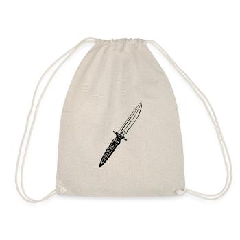 Knife Cutler Knife Lover - Drawstring Bag - nature - Front