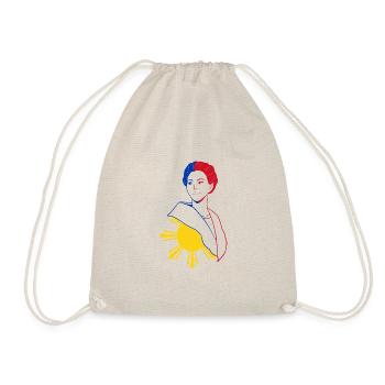 Philippines Filipina Flag Dalagang I Gift - Drawstring Bag - nature - Front