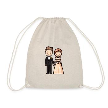 Mariage des jeunes mariés - Sac de sport léger - nature - Devant