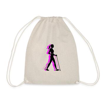 Marche Nordique Femme Icône - Sac de sport léger - nature - Devant