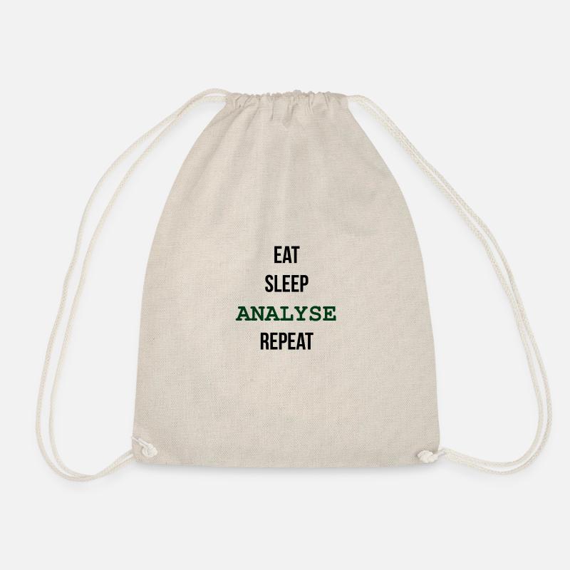 EAT, SLEEP, ANALYSE, REPEAT - Turnbeutel - Natur
