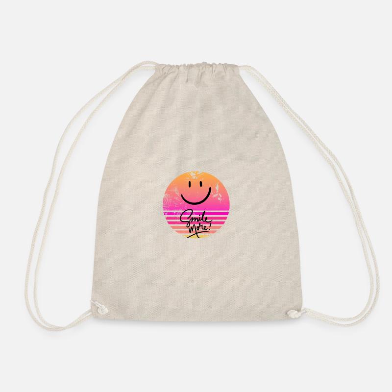 smile more - Turnbeutel - Natur
