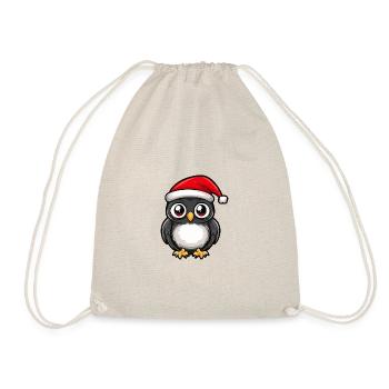Owl Christmas Cute - Drawstring Bag - nature - Front