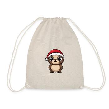 Chameleon Christmas Cute - Drawstring Bag - nature - Front