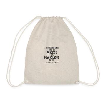 C'EST COMPLIQUE D'ETRE PRINCESSE ET PSYCHOLOGUE - Sac de sport léger - nature - Devant