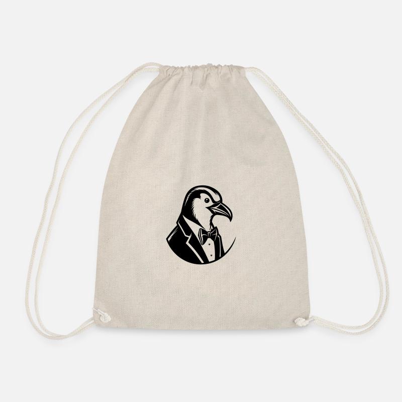 Penguin Tux - Drawstring Bag - nature