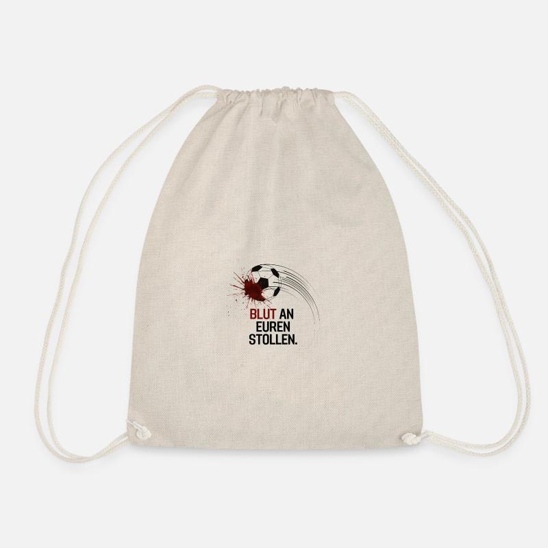 WM Katar Protest 2022 Blut an Stollen Protestshirt - Turnbeutel - Natur