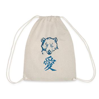 Japanese bear - Drawstring Bag - nature - Front