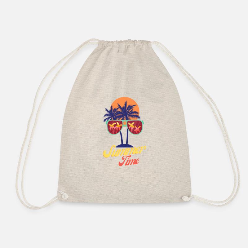 Summer time II - Drawstring Bag - nature