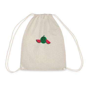 Watermelon fruits - Drawstring Bag - nature - Front