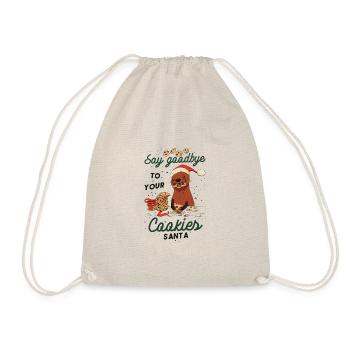 Otter Christmas Gift Otter Biscuits Xmas - Drawstring Bag - nature - Front