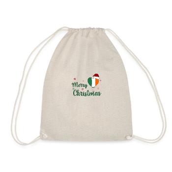 Merry Christmas Ireland - Drawstring Bag - nature - Front