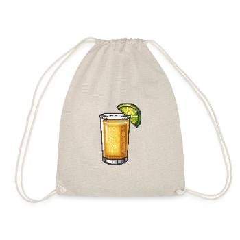 Tequila Pixel Gamer - Turnbeutel - Natur - Vorne