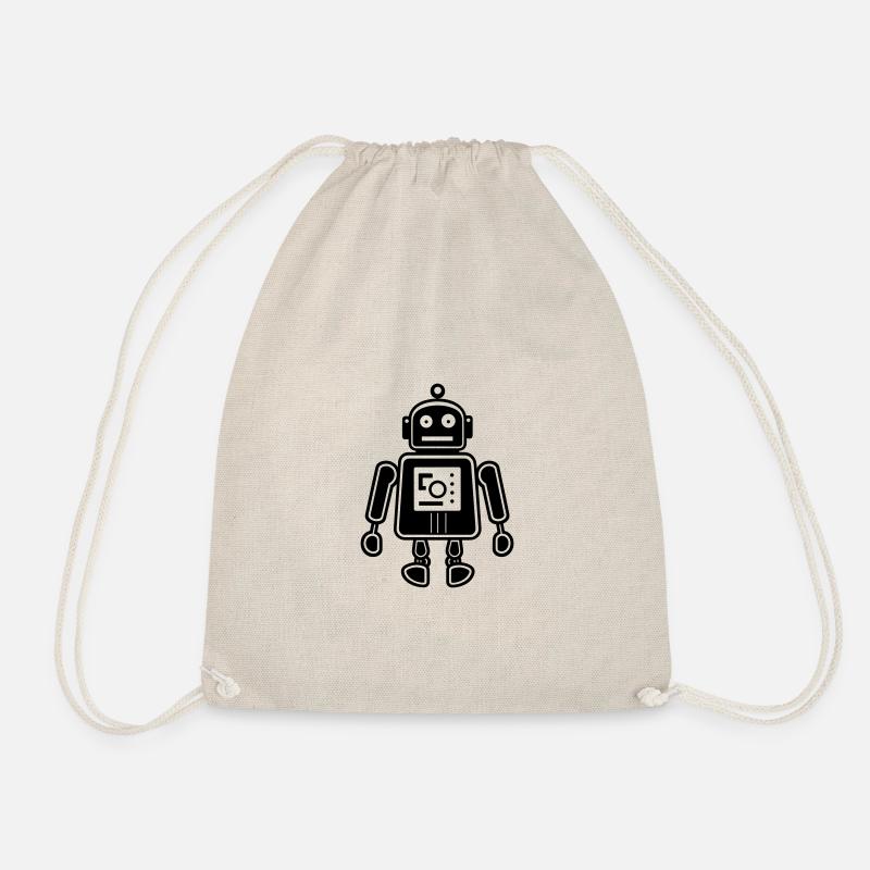 Roboter - Turnbeutel - Natur