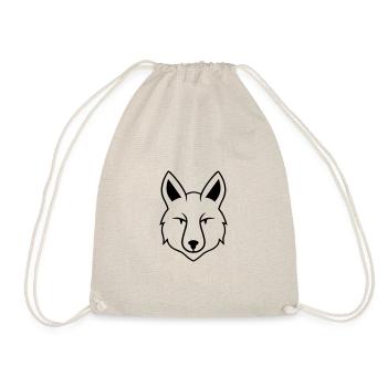Wolf - Drawstring Bag - nature - Front