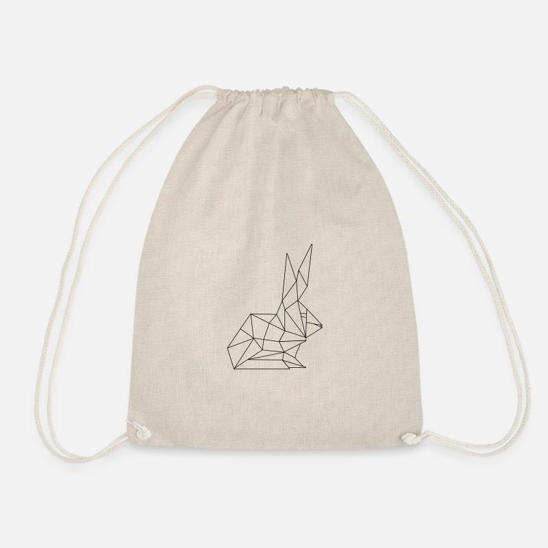 Osterhase Polygon - Turnbeutel - Natur