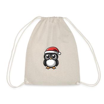 Owl Christmas Cute - Drawstring Bag - nature - Front