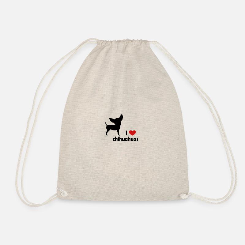 Chihuahua - Drawstring Bag - nature