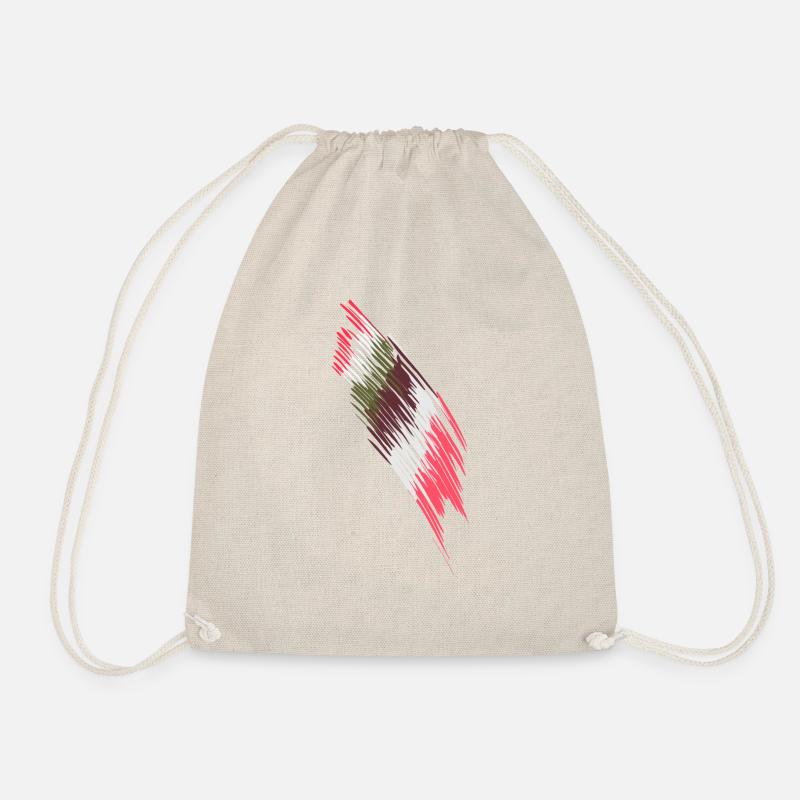 Farben Ornament Muster - Turnbeutel - Natur