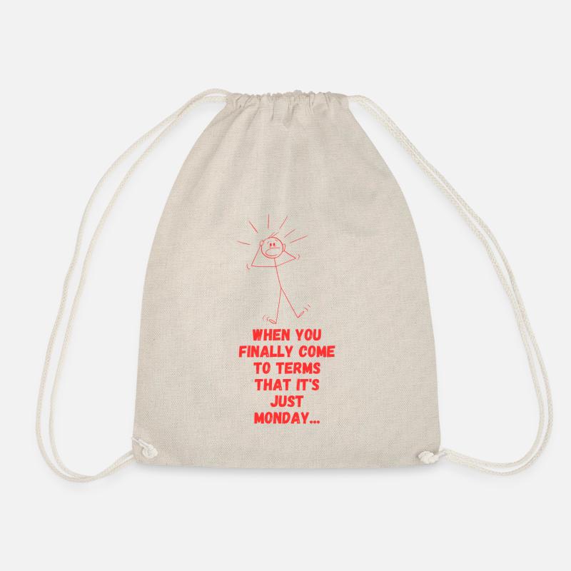 Monday mood - Drawstring Bag - nature