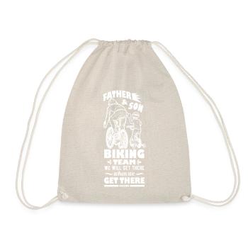 Father Papa Son Child Father's Day Gift - Drawstring Bag - nature - Front