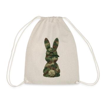 Bunny from Behind Cap Camouflage Cap Camouflage - Drawstring Bag - nature - Front