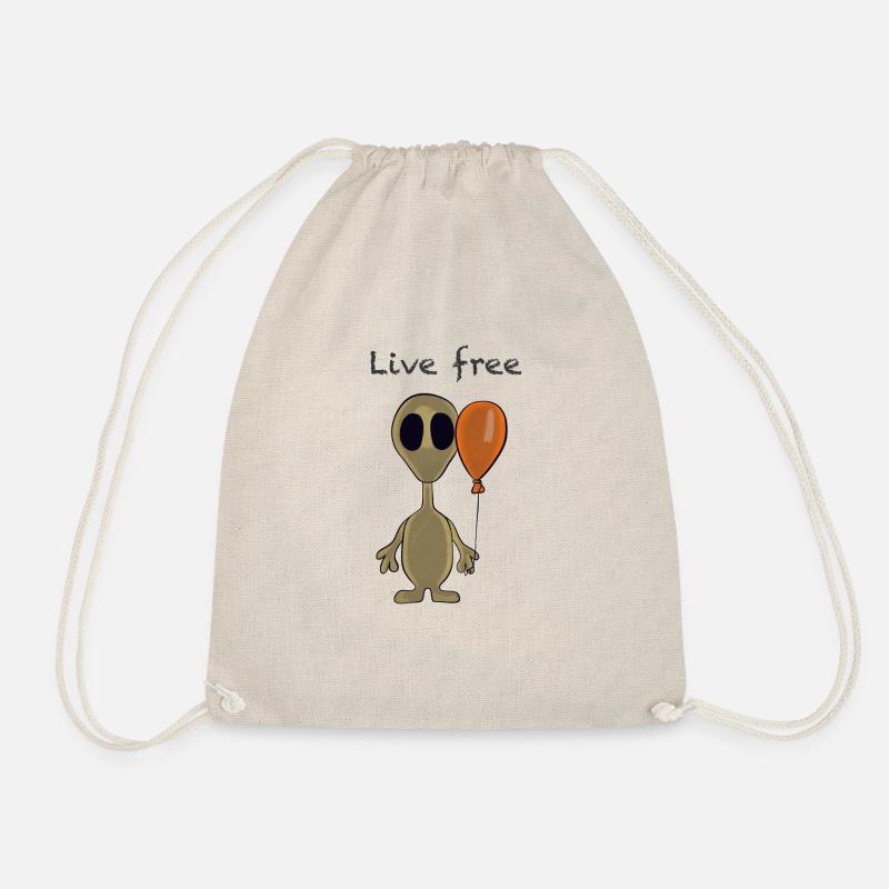 Live free - Turnbeutel - Natur